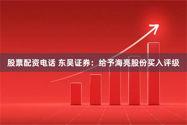 股票配资电话 东吴证券：给予海亮股份买入评级