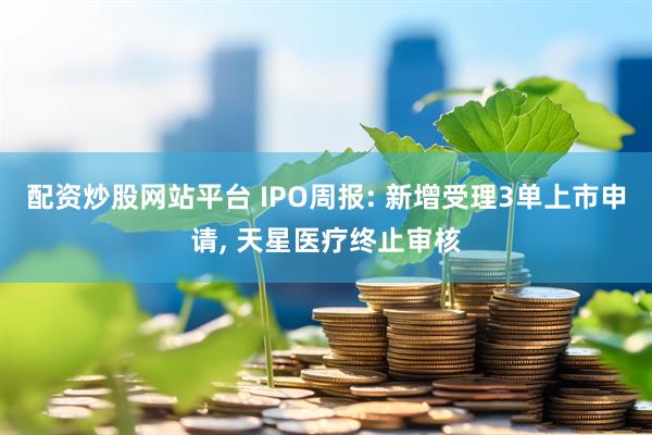 配资炒股网站平台 IPO周报: 新增受理3单上市申请, 天星医疗终止审核